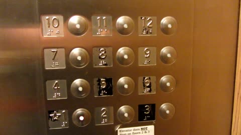 Westinghouse/Dover "Doverhouse" Traction elevators at Oldfather Hall UNL