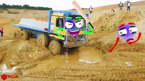 Extreme Monster Truck Off Road Crashes & Fails | Off Road Doodles Vehicle Mud Race | Woa Doodland