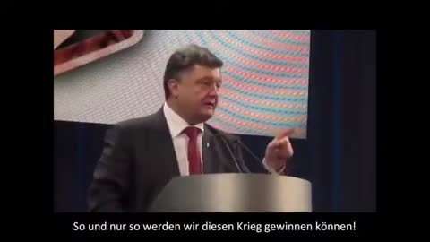 Poroshenko erklärt Kinder und Rentnern im Donbass den Krieg