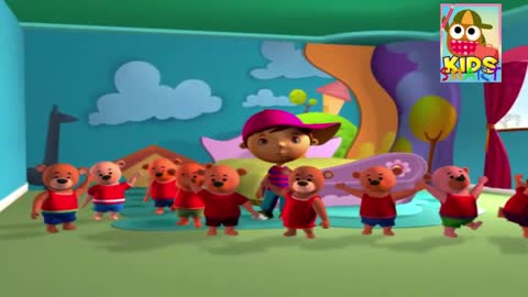 Neddy had Nine Teddies | Rhymes Junior