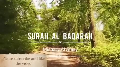 Best Recitation of Surah Al Baqarah by Sheikh Mishalr Al Afasy