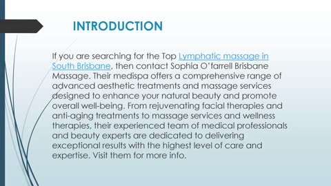 Top Lymphatic massage in South Brisbane