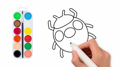 How to Draw a Ladybug Step by Step Easy for Kids and Coloring