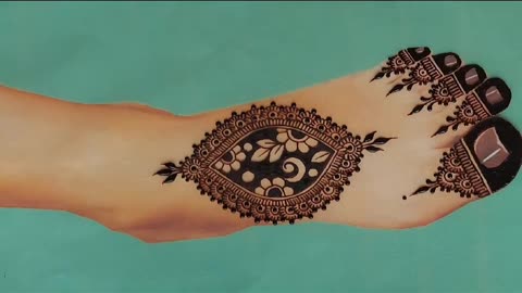 New stylish feet mehndi design || Stylish Mendi design || Simple Mehndi ||