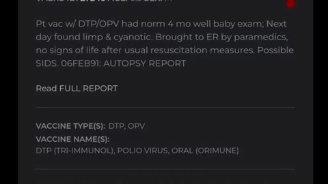 The COVID "vaccines" made me question everything. I went back 30+ years in VAERS and was chilled by what I saw over and over again. - Was it really “SIDS” all these years or something else?