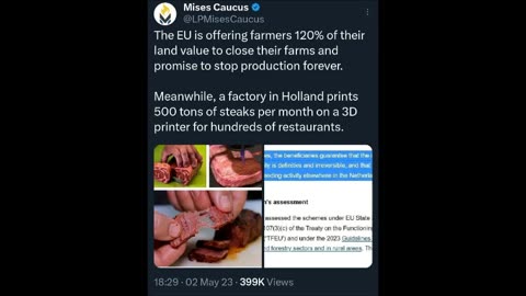 Not only will you eat bugs, you will eat fake meat - F*ck the Cabal