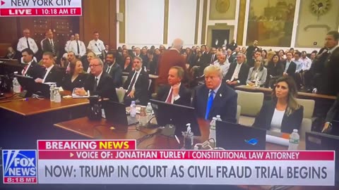 WOW: Jonathan Turley is "surprised" to see Trump on camera in the courtroom.