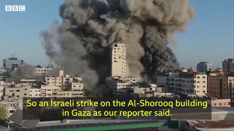 Israel-Gaza_ Strike collapses building during live BBC report - BBC News