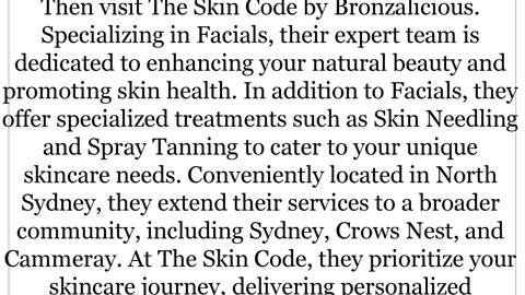 Get the best Skin Clinic in Crows Nest