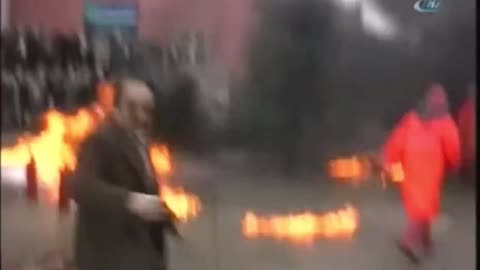 Fireman Casts Fireball At Reporter