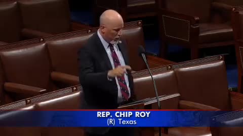 Texas Rep Chip Roy giving a list of protests against vaccine mandates..