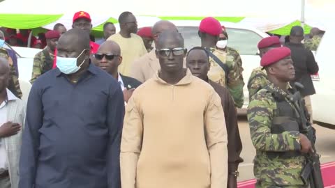 The president of South Sudan urinated on himself to the tune of the country's anthem.