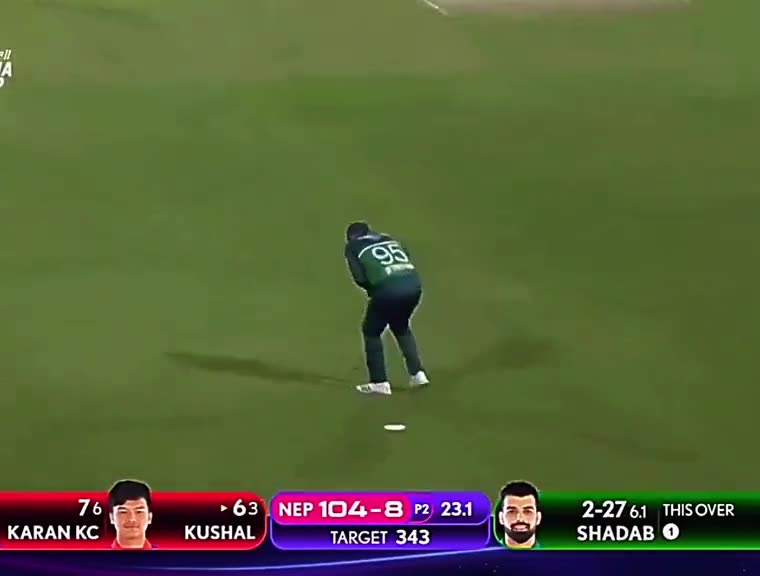 pakistan vs nepal yesterday cricket match highlights