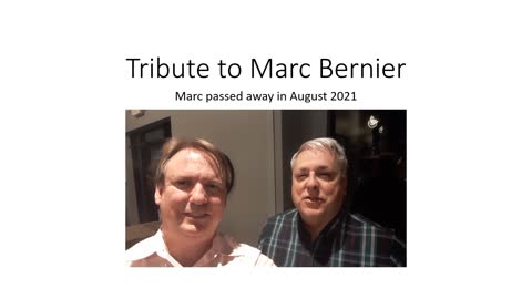 Radio: A short video clip of me with my bud Marc Bernier