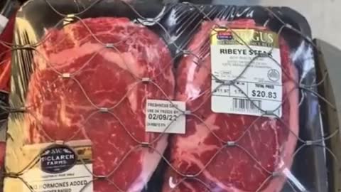 Walmart begins locking steaks due to high inflation and theft.