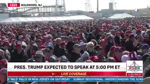 🚨NJ FOR TRUMP! Watch 80K people attend Donald Trump’s rally in Wildwood New Jersey