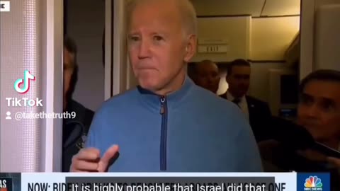 The moment Joe Biden knew he fucked up by uttering Israel bombed the HOSPITAL !