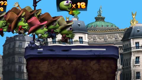 Playing a match with the hat unlocked in the Zombie Tsunami (COWBOY HAT) game.