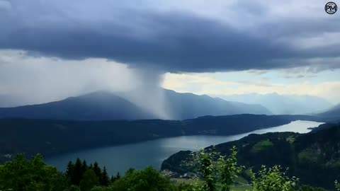 Tsunami from Heaven / Amazing Rainstorm Timelapse / Downburst / Microburst