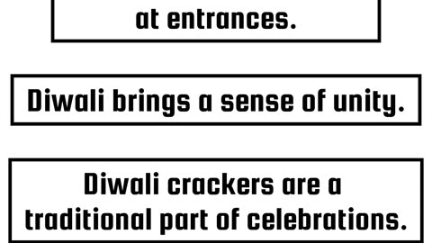 100 Sentences (Diwali 13)