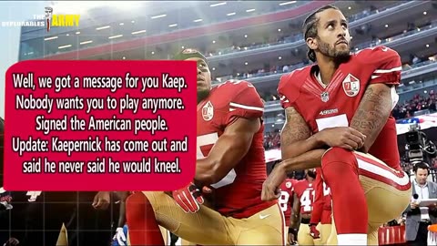 Why doesn't KAEPERNICK joined the U.S. Army, Navy or Marine Corps.