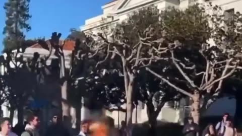 A man set himself on fire on UC Berkeley’s Sproul Plaza