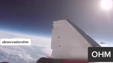 UFO on space