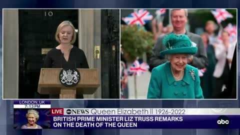 UK Prime Minister Liz Truss remarks on the death of Queen Elizabeth II