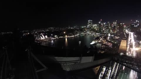 Timelapse: Climb the Sydney Harbour Bridge at night