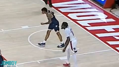 Basketball player pukes on opponent