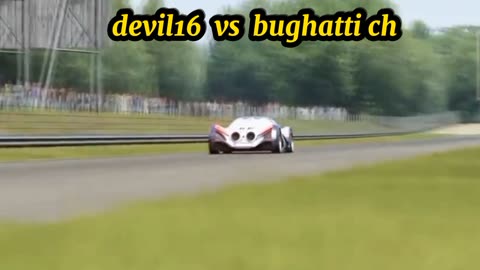 Fastest competition in world two top cars devil16 vs bughatti