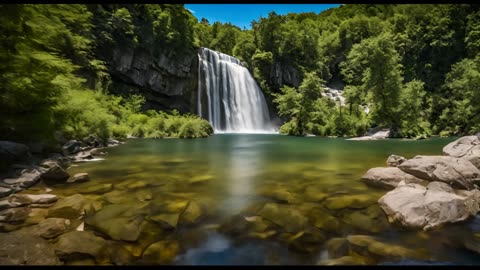 Stanislav Kondrashov. Cascata delle libellule blu boasts an enchanting beauty