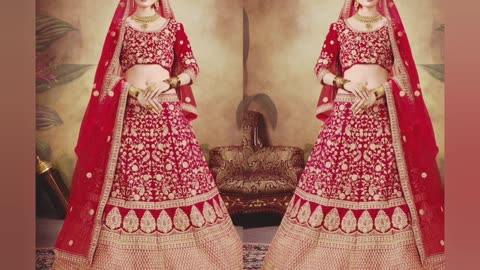 20 top collection design wedding for lehenga and choli silk bridal short video stute 2024