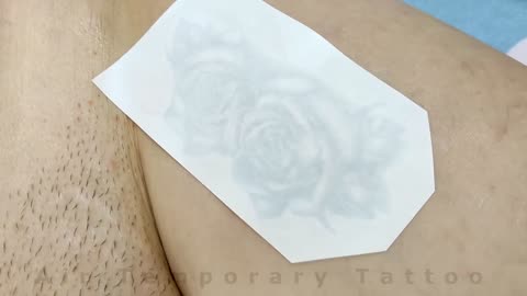 Temporary tattoo two rose. How to make a temporary tattoo? Video instruction