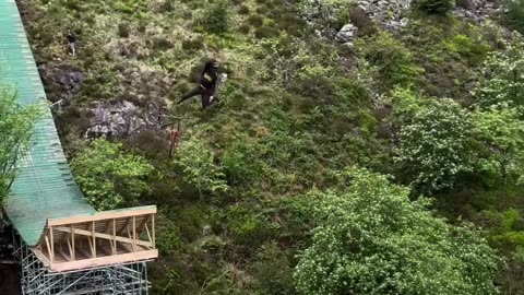 Red Bull Hardline is taking place in Dinas Mawddwy