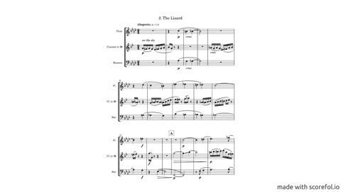 Miniatures for Woodwind Trio with Score by Caleb M. Brandon