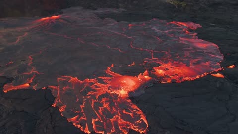 Volcano Drone Fotage