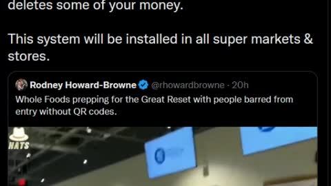 Whole Foods prepping for the Great Reset with people barred from entry without QR codes.