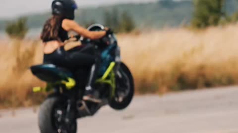 Girl bike video