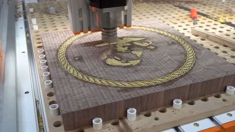 Marine Corps board. CNC wood inlay. BroinwooD.2