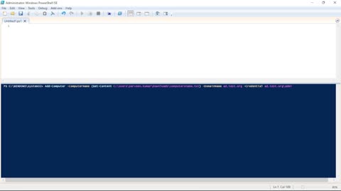 How do I add a computer to a domain using PowerShell