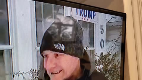 Based Pennsylvania Veteran ignores fake news request to step away from his Trump sign.