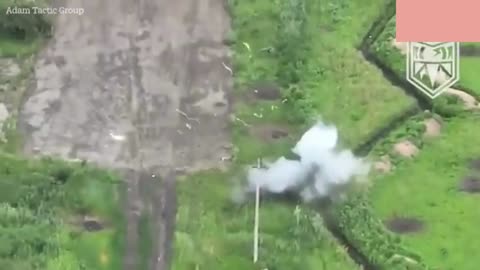 Shocking video from Ukraine: A drone blows up a Russian soldier