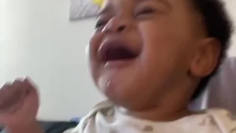 Hilarious baby laugh