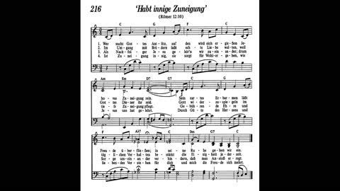 Habt innige Zuneigung (Lied 216 aus Singt Jehova Loblieder)