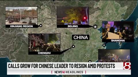 Calls for Chinese leader to resign amid protests