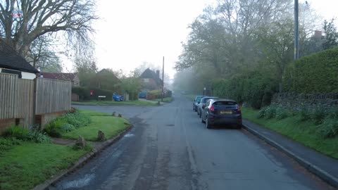 Early Morning Walk in a Small English Village Kingston Lisle