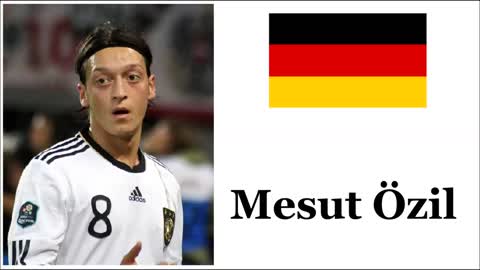 How to Pronounce Mesut Özil - German Footballer