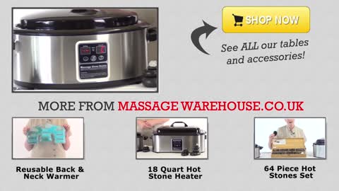 Quart Digital Hot Stone Heater REVIEW and DEMONSTRATION from Massage Warehouse UK