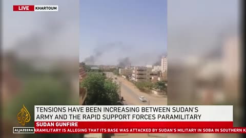 Breaking news Heavy gunfire in Sudan Capital Khartaum